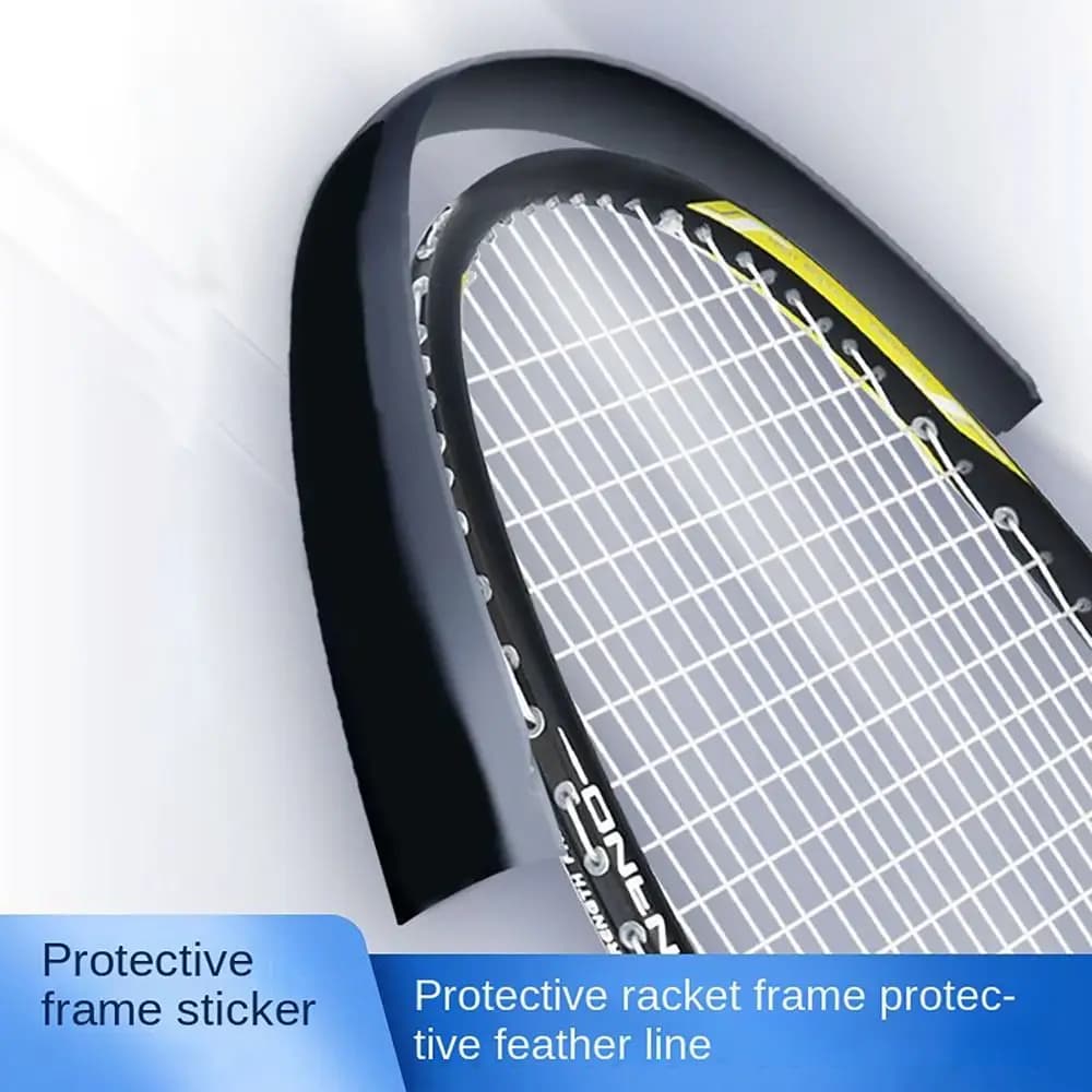Protection anti-frottement pour tête de raquette de badminton adhésive - Accessoire de pêche