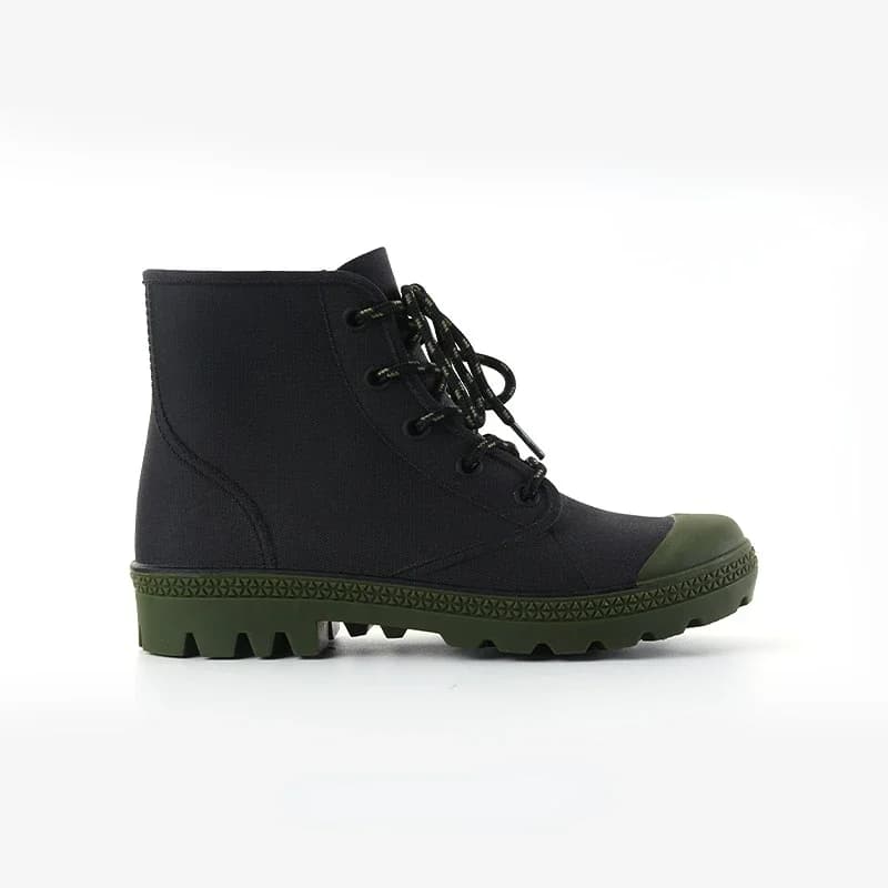 Bottes de pluie homme et femme imperméables hiver pêche camping randonnée lacets