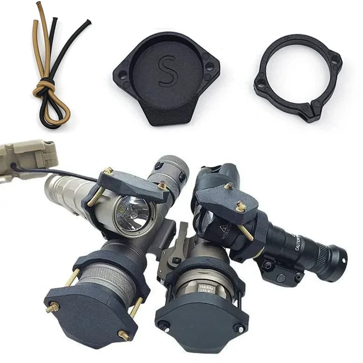 Protection lentille lampe tactique M300 - Accessoire pêche nocturne protection équipement