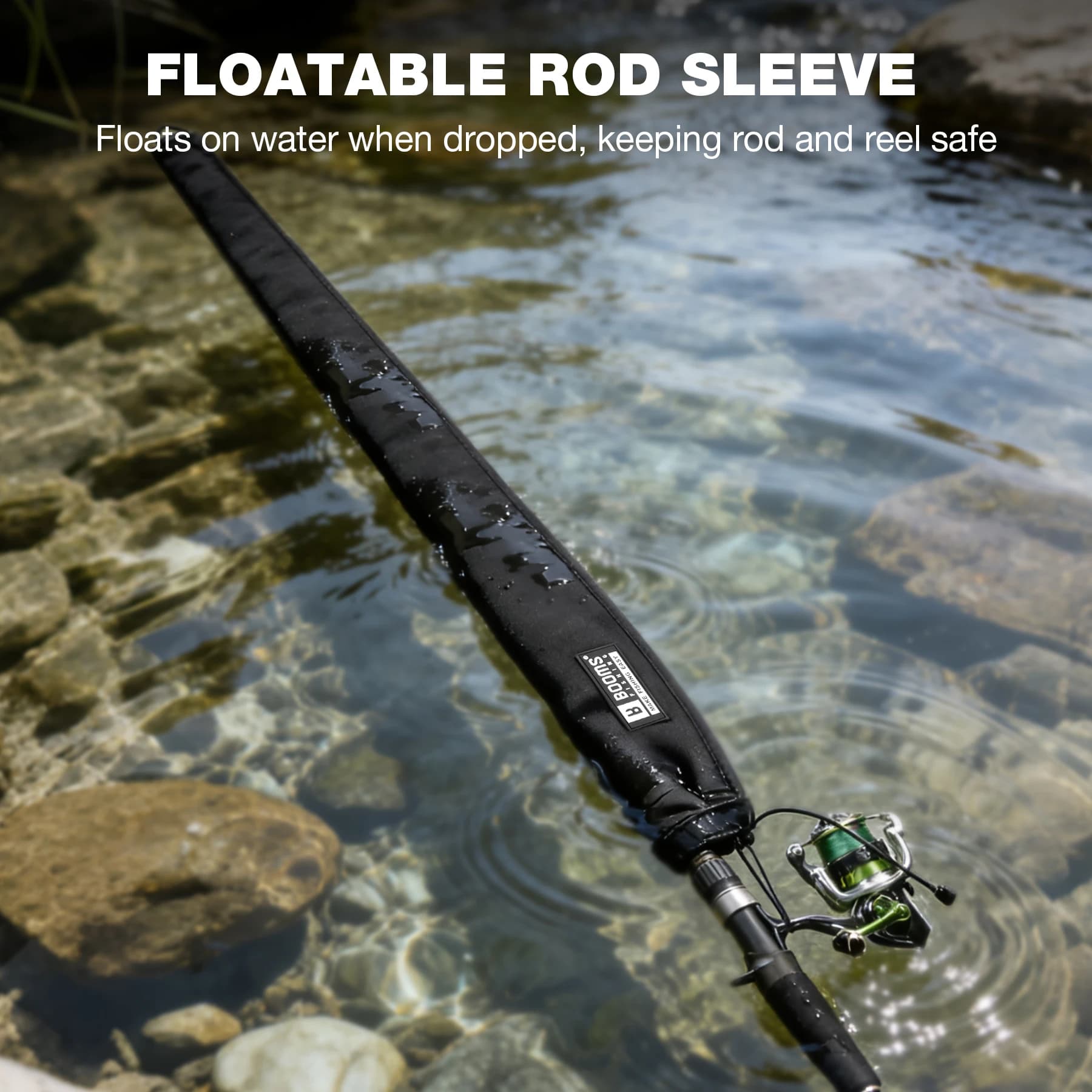 Manchons protection cannes pêche RS8 casting trolling - Housses tubes cannes - Accessoires rangement pêche