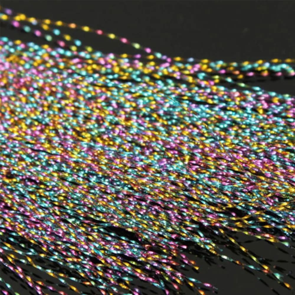 Matériaux de montage de mouches : hameçons plombés acier, paillettes holographiques pour créer des leurres de pêche