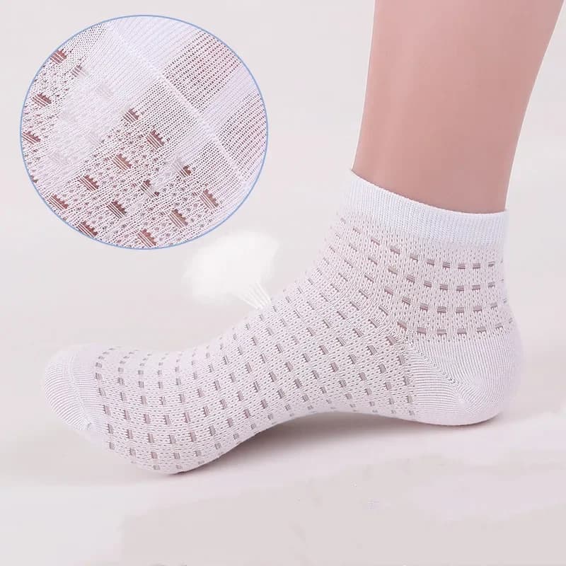 Chaussettes pêche homme Jeseca mesh été invisibles respirantes noires grises blanches cadeaux