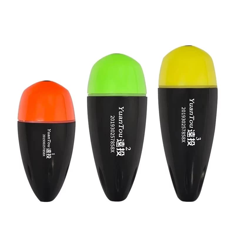 Set flotteurs lumineux réglables sensibilité haute étanches rouge vert