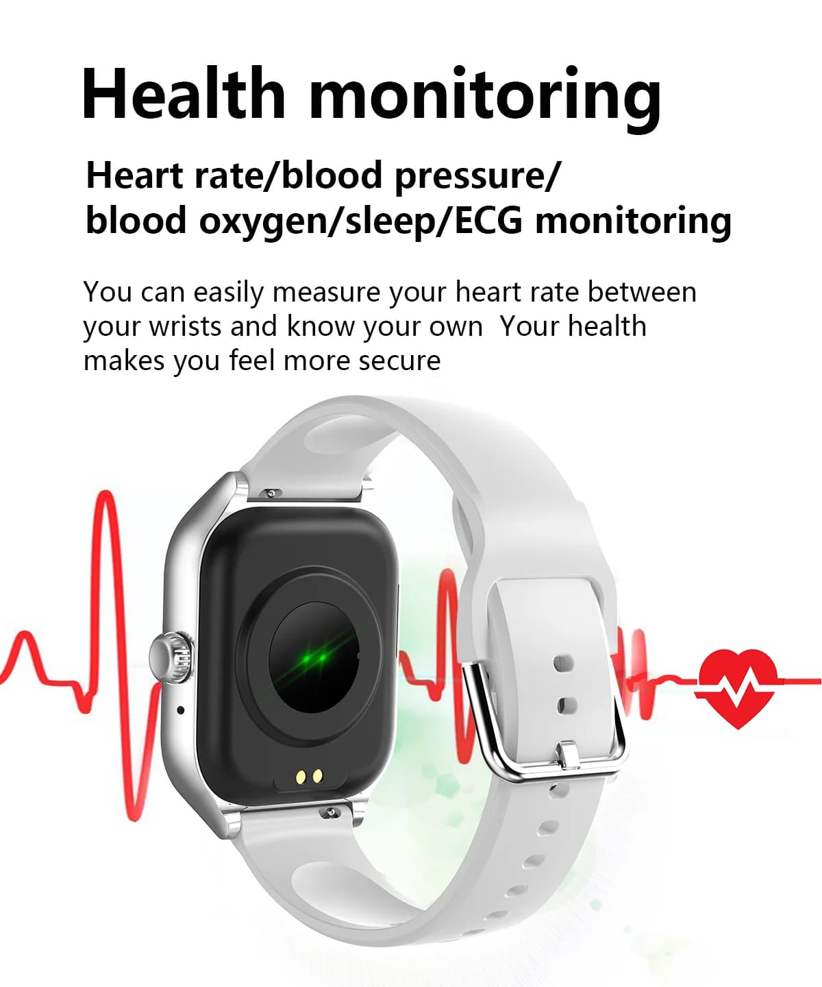 Smartwatch HOMEFISH C20 - Écran HD 1.77 pouce, appels Bluetooth, alertes messages, modes sport homme femme
