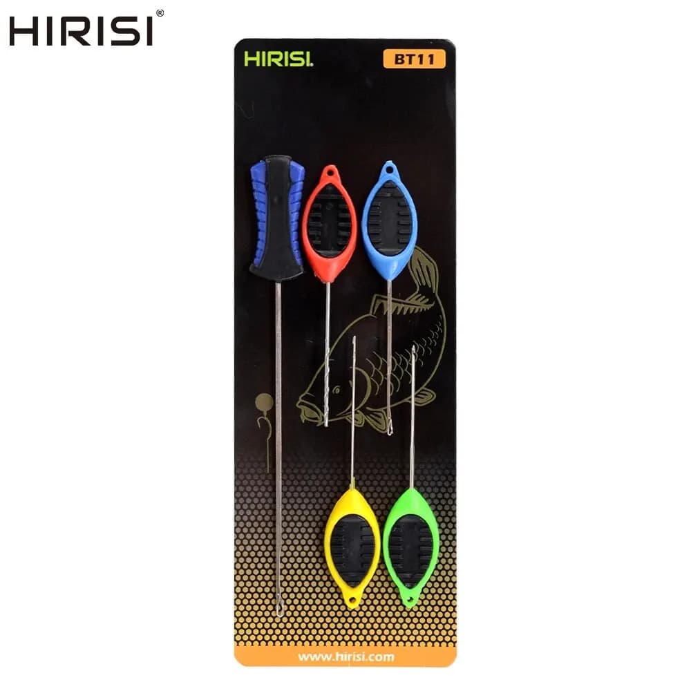 Kit de montage pour appâts de pêche à la carpe Hirisi avec aiguilles à porte et