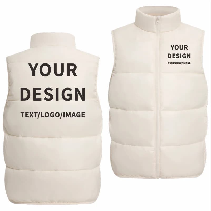 Veste en duvet velours hiver personnalisable - Veste chaude sur mesure avec logo pour équipes de pêche