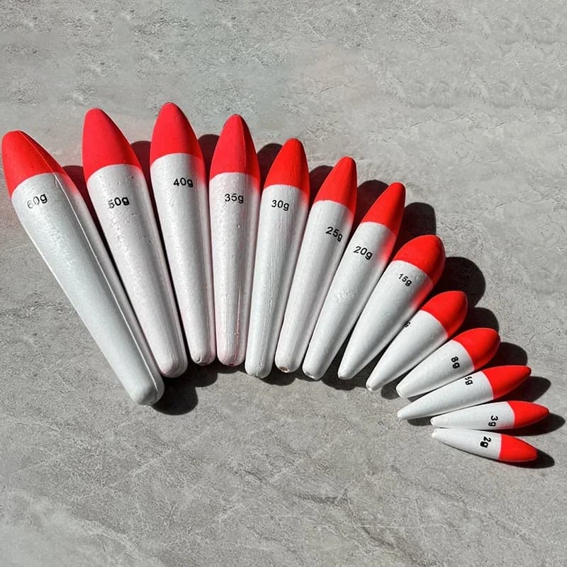 Flotteurs EVA pour pêche en mer 5 pièces - Bouées de lancer avec poids 2g à 50g