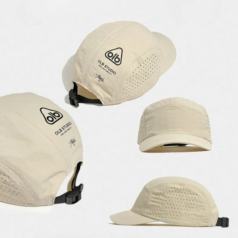 Casquette baseball visière courte séchage rapide mesh légère protection UV pêche randonnée