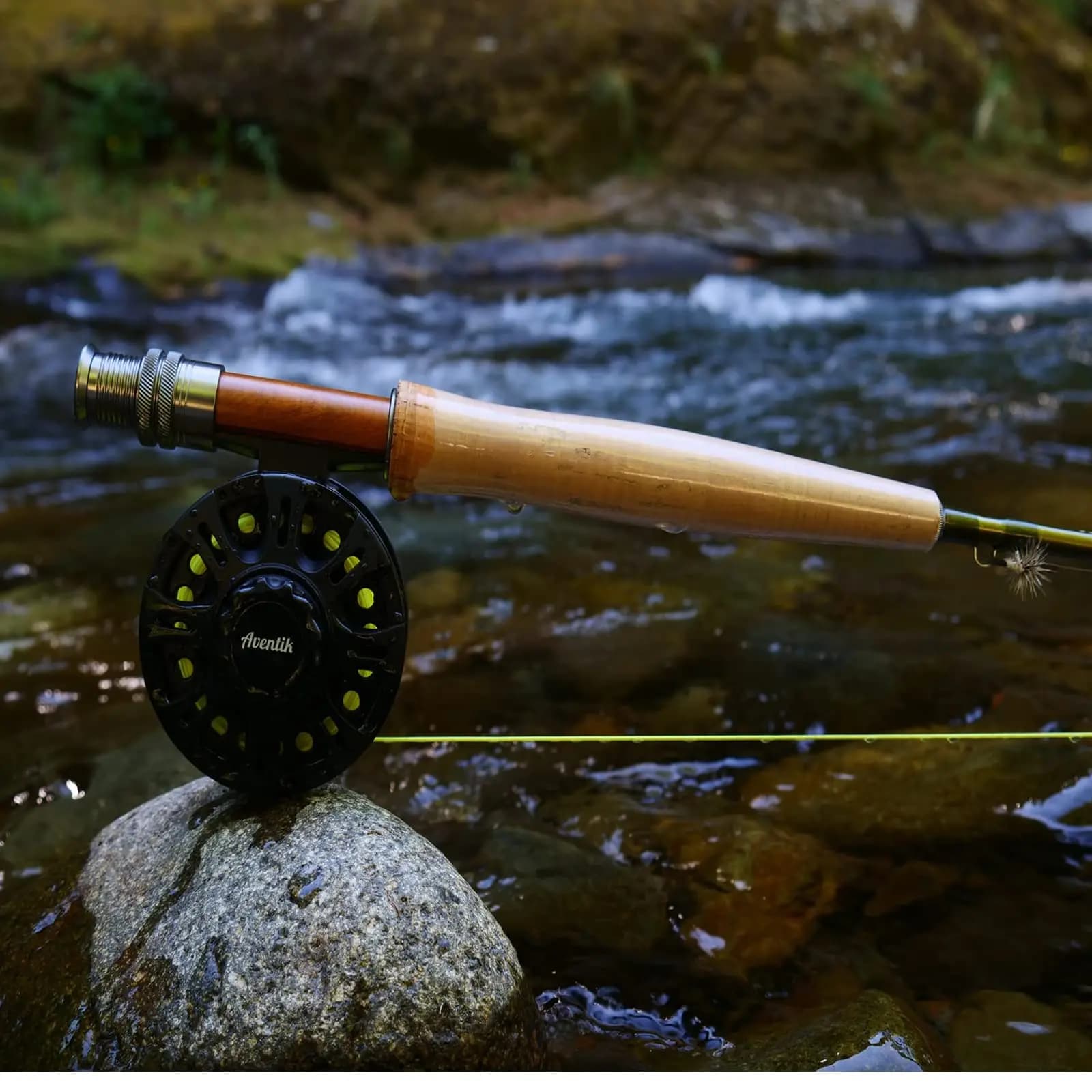 Ligne de pêche à la mouche flottante Aventik 100FT WF1F à WF9F pour truite, bass et saumon