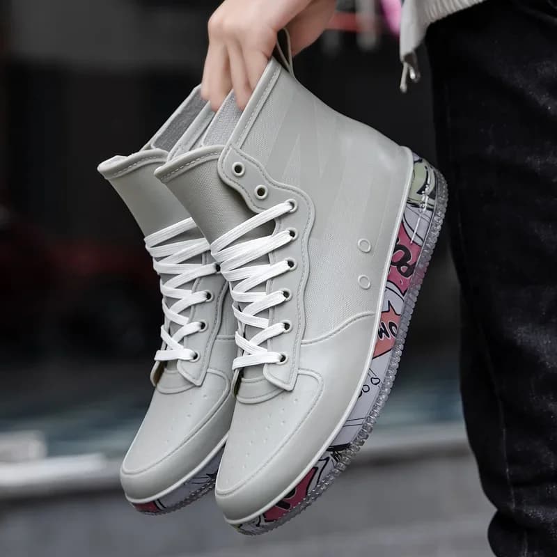 Bottes de pêche homme imperméables anti-dérapantes 2023 - Chaussures travail chef mode nude durable