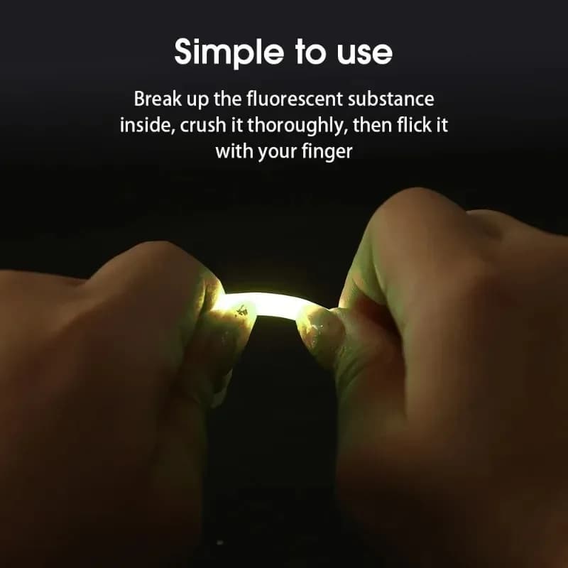 Bâtons fluorescents lumineux 10-100 pièces pour pêche de nuit et conditions de faible luminosité