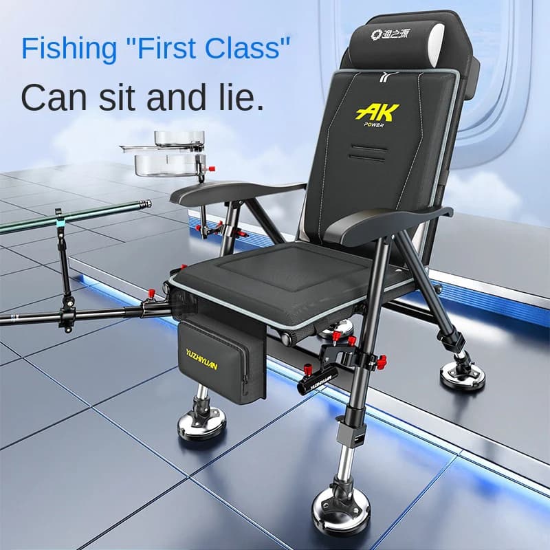 Fauteuil de pêche pliable style européen 2026 - Siège tout-terrain pour pêche en wilderness