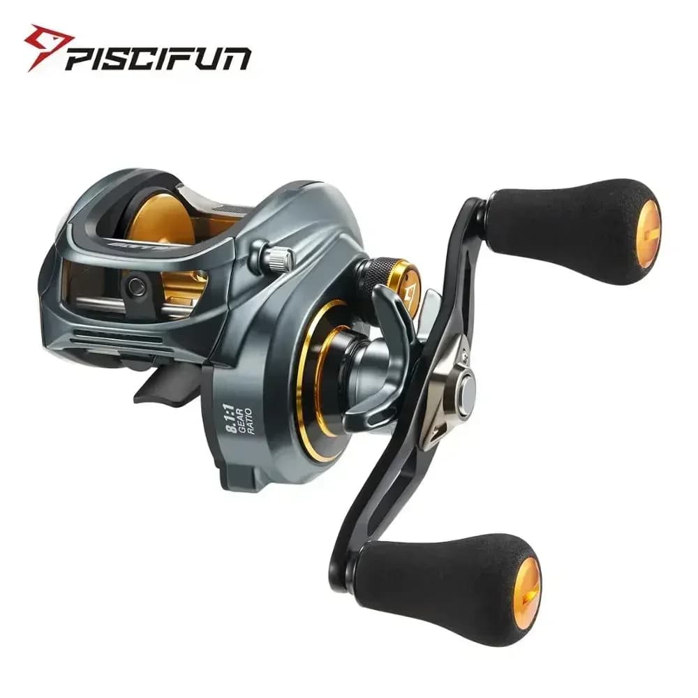 Moulinet baitcasting Piscifun Alijoz 300 15KG frein, pour pêche eau douce et mer
