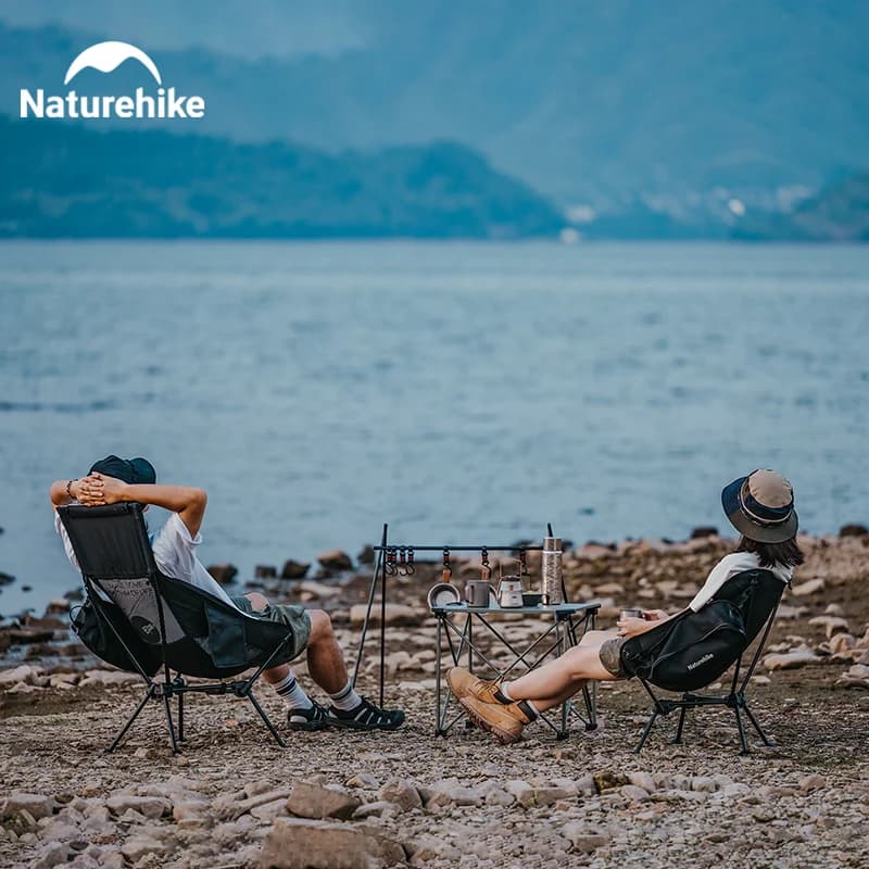 Fauteuil de pêche Naturehike 2024 ultraléger haute charge stable avec dossier haut pour camping