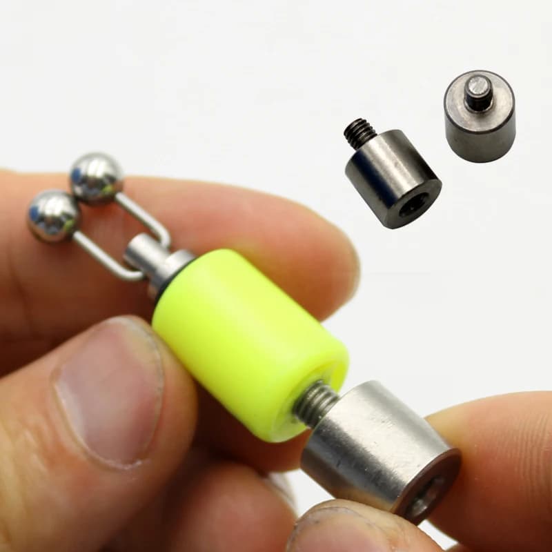 Connecteurs pour swingers d'alarme carpe - indicateurs drop off en chaîne acier inox 2 pièces