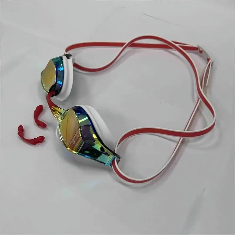 Lunettes de natation adulte anti-buée personnalisables logo étanches silicone sports nautiques