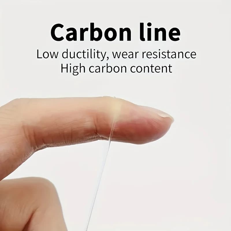 Ligne de pêche fluorocarbone 100% haute qualité, 12 pièces avec boucle double anneau et verrou rapide