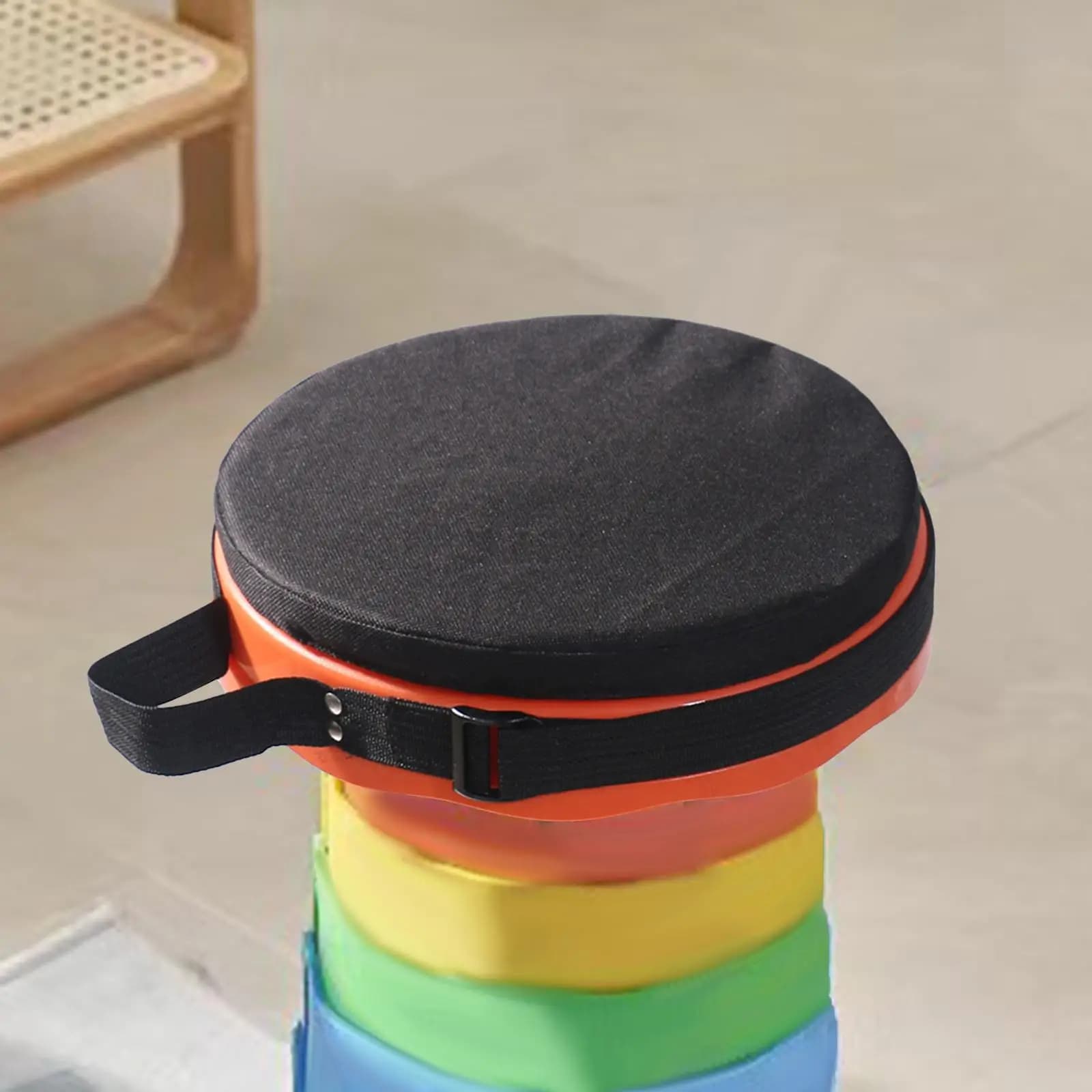 Tabouret pliant et coussin de pêche télescopique - Solution compacte pour pêche rapide et déplacements