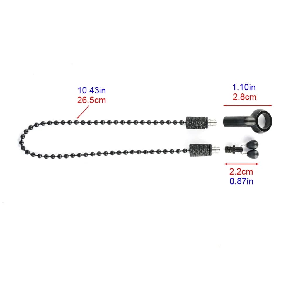Indicateur de touche swinger pour carpe avec chaîne inox et système de réglage précis