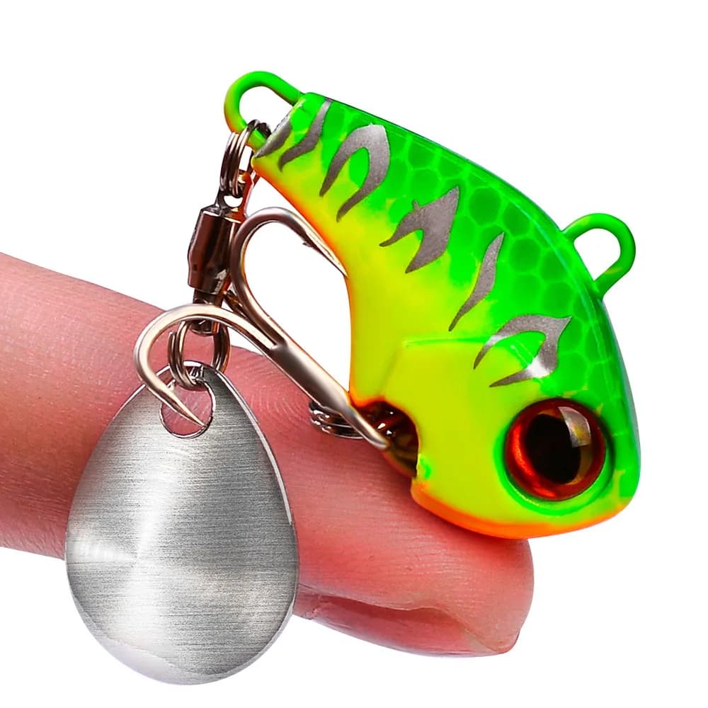 Leurre métal vibrant spinner cuillère hiver pour pêche carnassiers 6g 15g 28g appât artificiel