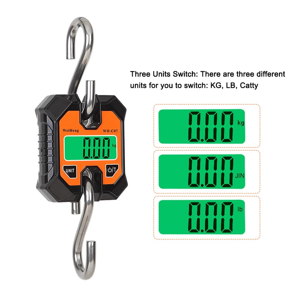 Balance électronique suspendue 100kg/50g LCD portable pour pêche - Outil multifonction précis