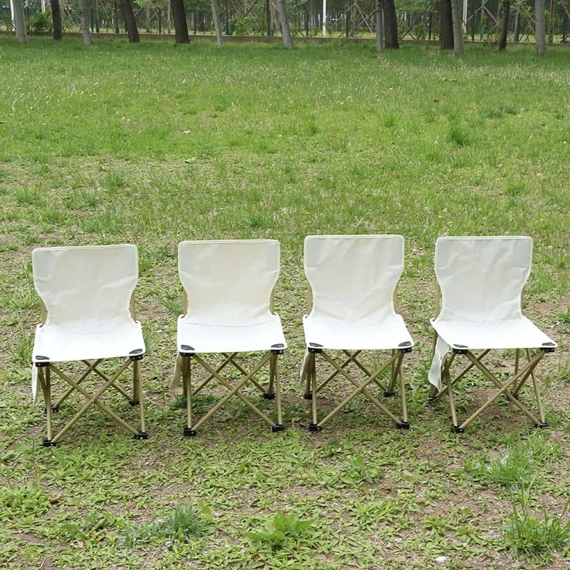 Chaise pliante légère avec dossier pour pêche et pique-nique - Transport facile camping plage extérieur