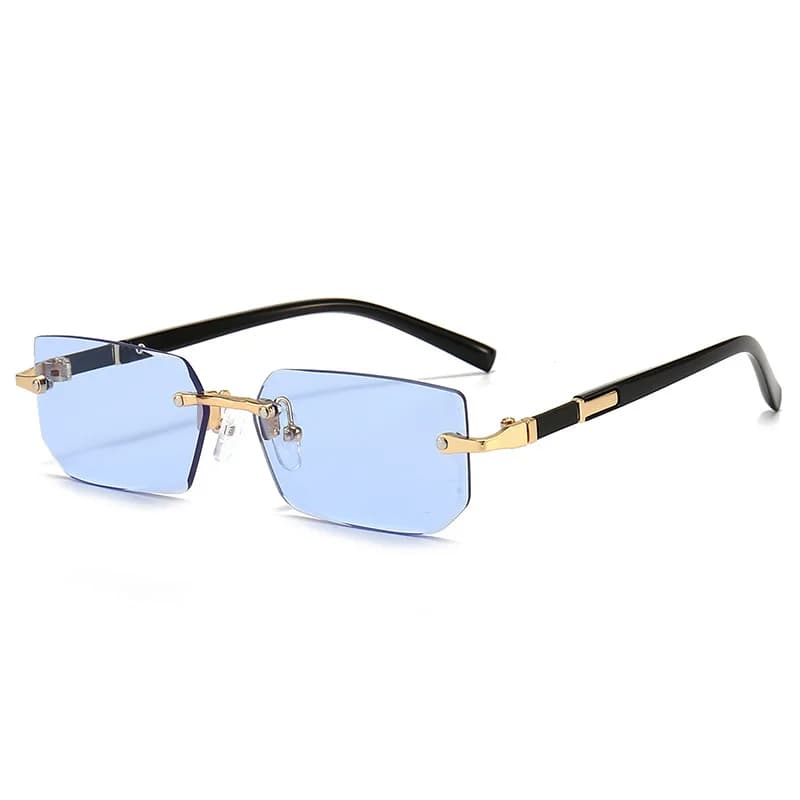 Lunettes de pêche sans monture rectangulaires tendance pour femmes et hommes été voyage oculos