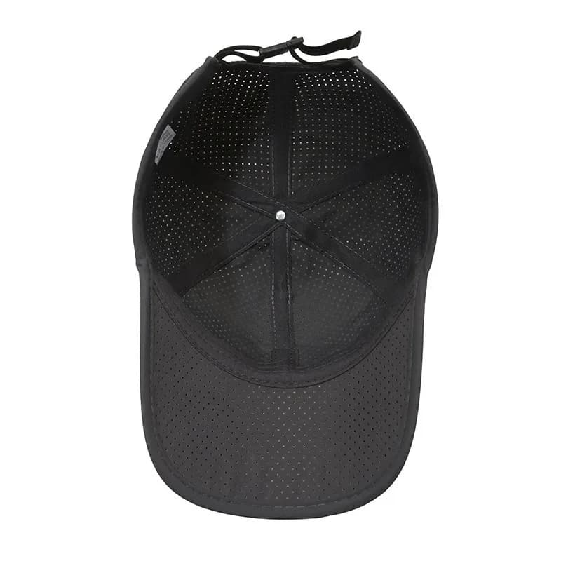Casquette mesh homme séchage rapide pêche printemps été noir sport snapback respirante