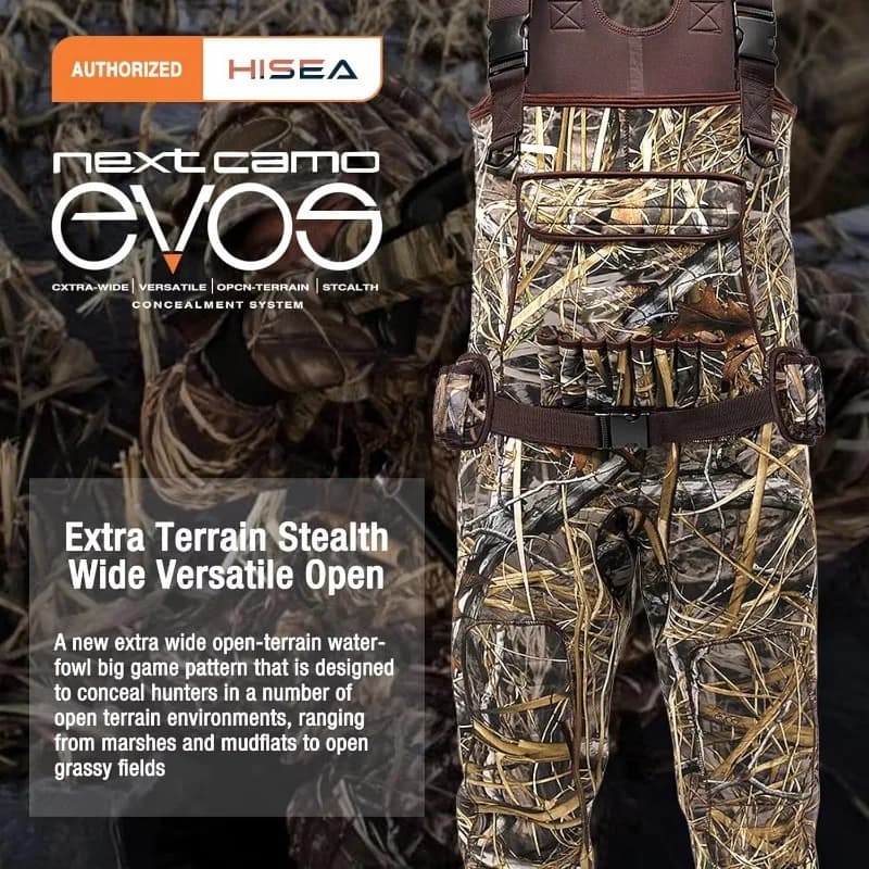 Waders de chasse canard en nylon imperméable avec fonction d'isolation pour pêche et gibier d'eau