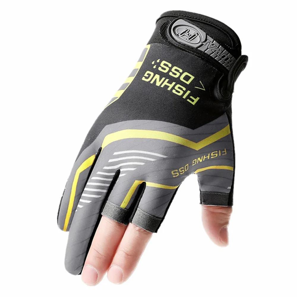 Moufles et gants de pêche doigts libres pour vélo, sports nautiques et activités de plein air extérieures