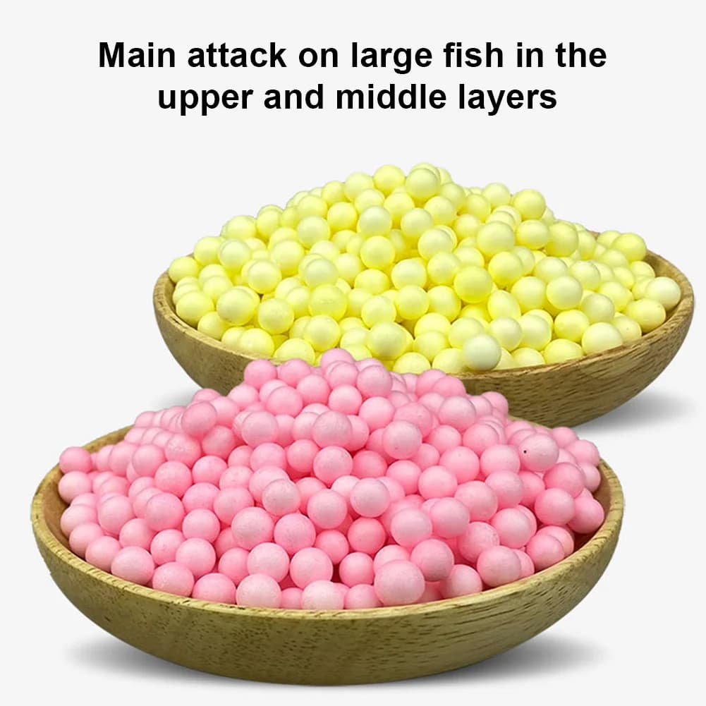 170 billes flottantes EPS pour montage hair rig - appâts pop-up carpe arôme sucré