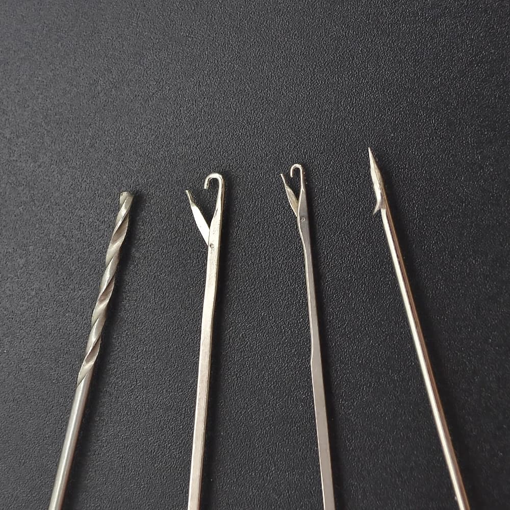 4 aiguilles à amorce carpe avec boîtier outils appâts pêche accessoires BT05 pour montages précis