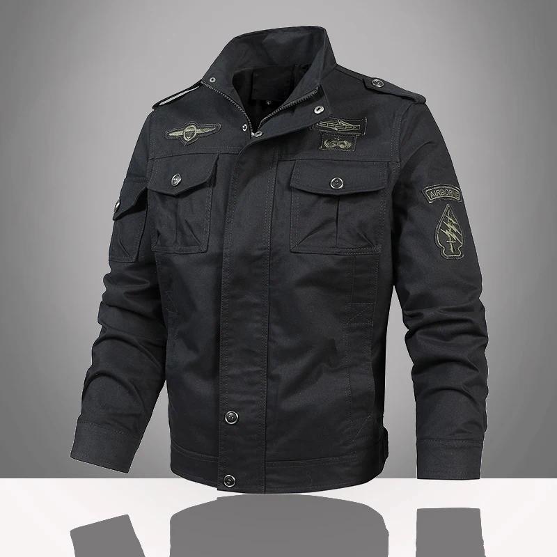 Veste militaire homme pêche cargo printemps automne grande taille armée air force pêche outdoor