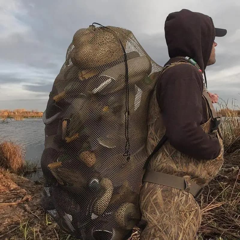 Sac léger pour leurres de canard avec sangles ajustables - équipement de chasse portable pour sac à dos