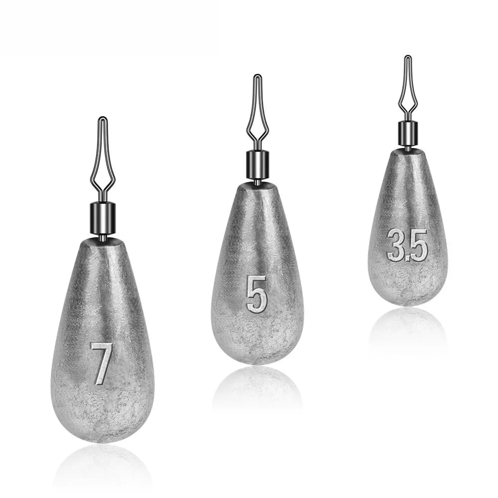 Plombs drop shot et têtes plombées pour leurres de 3.5g à 20g | Sinkers pour pêche aux leurres