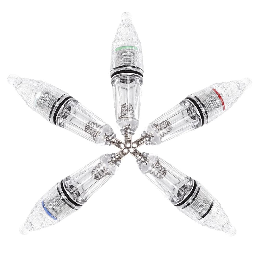 Lot 2 lampes à LED pour appâts de pêche sur bateau, crevettes d'eau douce, pêche nocturne - Fonctionne sur piles AA