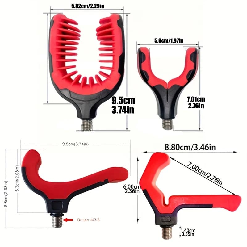 Support canne à pêche réglable premium base filetée - organisateur léger PVC carp fishing durable