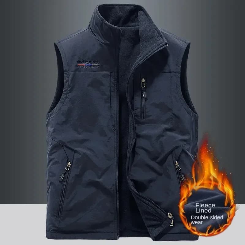 Gilet chauffant homme luxe pour randonnée hiver, manteau thermique pêche plus taille confortable