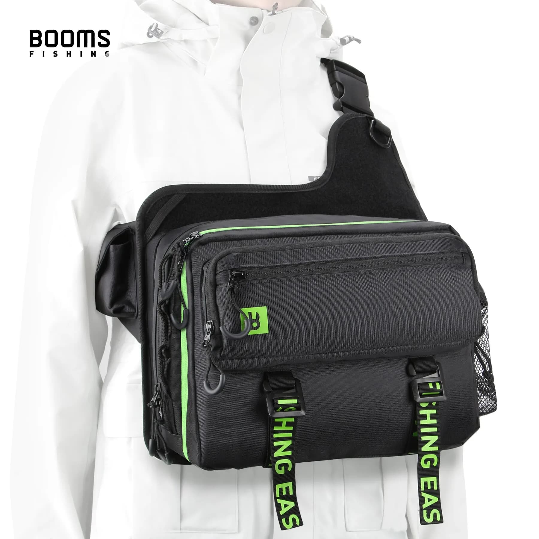 Sac de pêche Booms Fishing IB1 grande capacité pour matériel carpe mer eau douce équipement professionnel