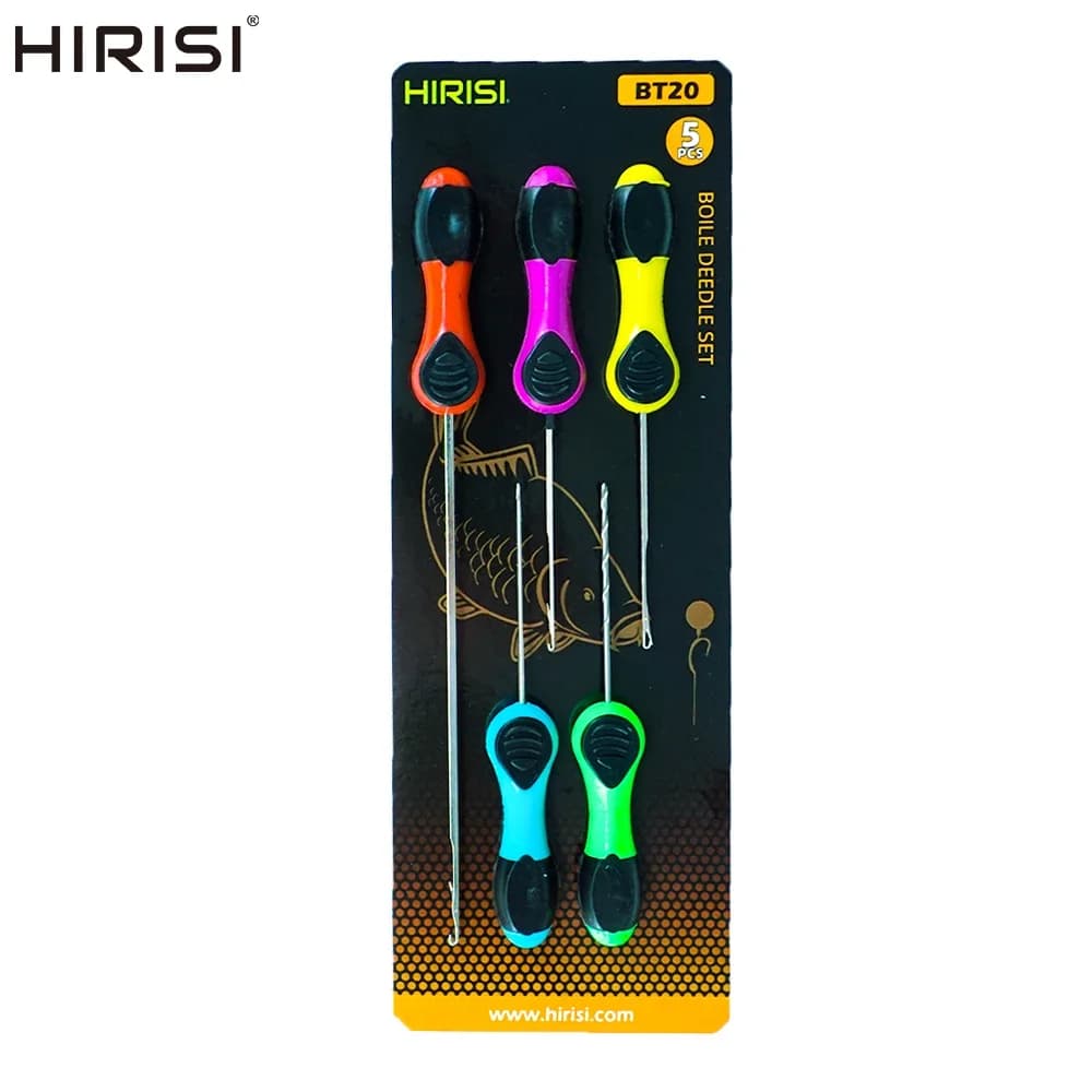 Kit de 5 aiguilles à appâts pour la pêche à la carpe, montages pop up boilie
