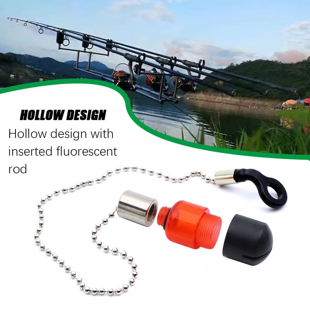 Indicateur morsure carpe avec chaîne acier - Swinger pour pêche à la carpe et gros poissons