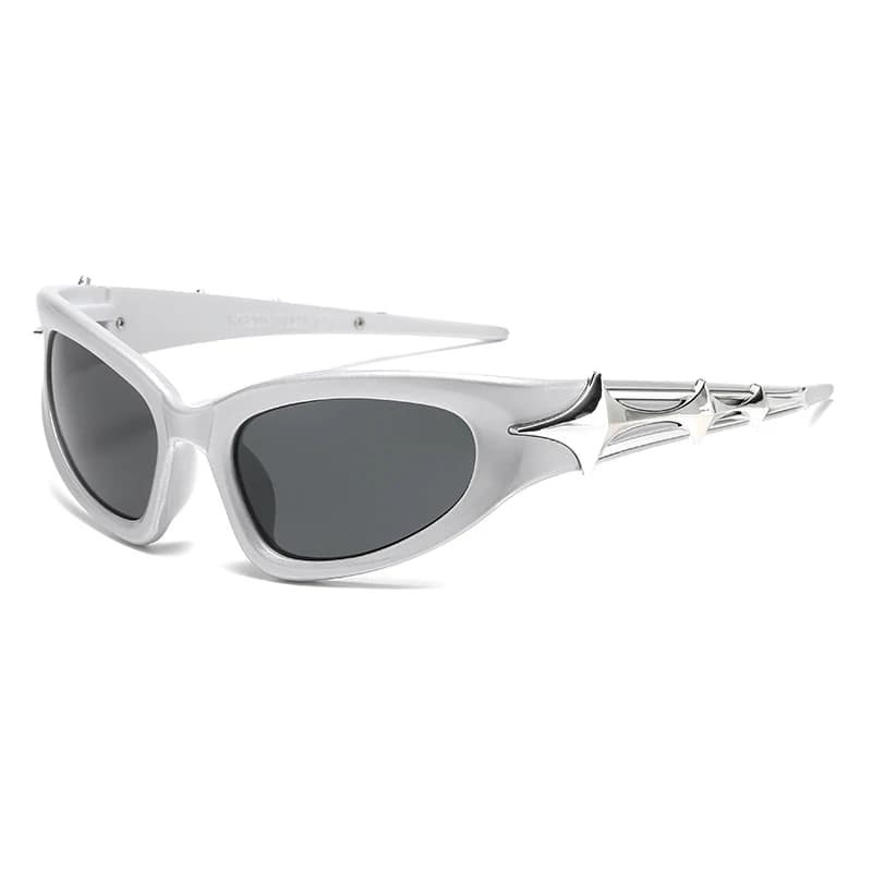 Lunettes de sport punk Y2K anti-lumière - Style vintage luxe UV400 unisexe pour pêche