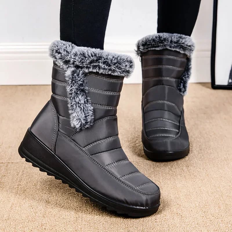 Bottes Neige Femme Imperméables 2024 - Doublure Polaire Chaude Antidérapante pour Couple Hiver
