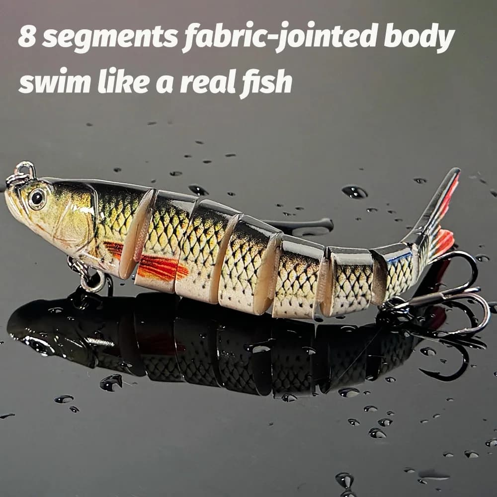 Swimbait multi-articulé 11g 16g 27g - leurre lent coulant pour pêche du brochet et carpe