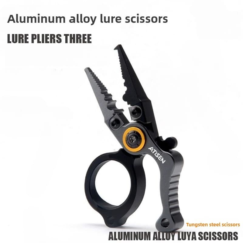 Pinces de pêche pliantes en alliage d'aluminium, une boîte à trésor multifonction pour couper, serrer et tordre