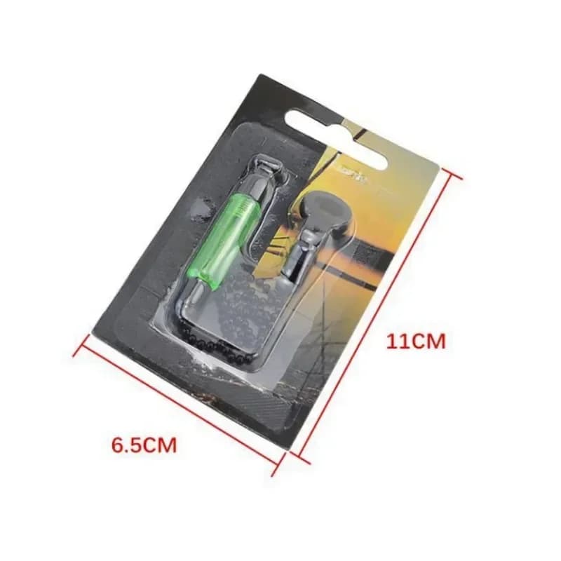 Set alarme pêche carpe swinger chaîne métal - indicateur morsure 4 couleurs outils pêche