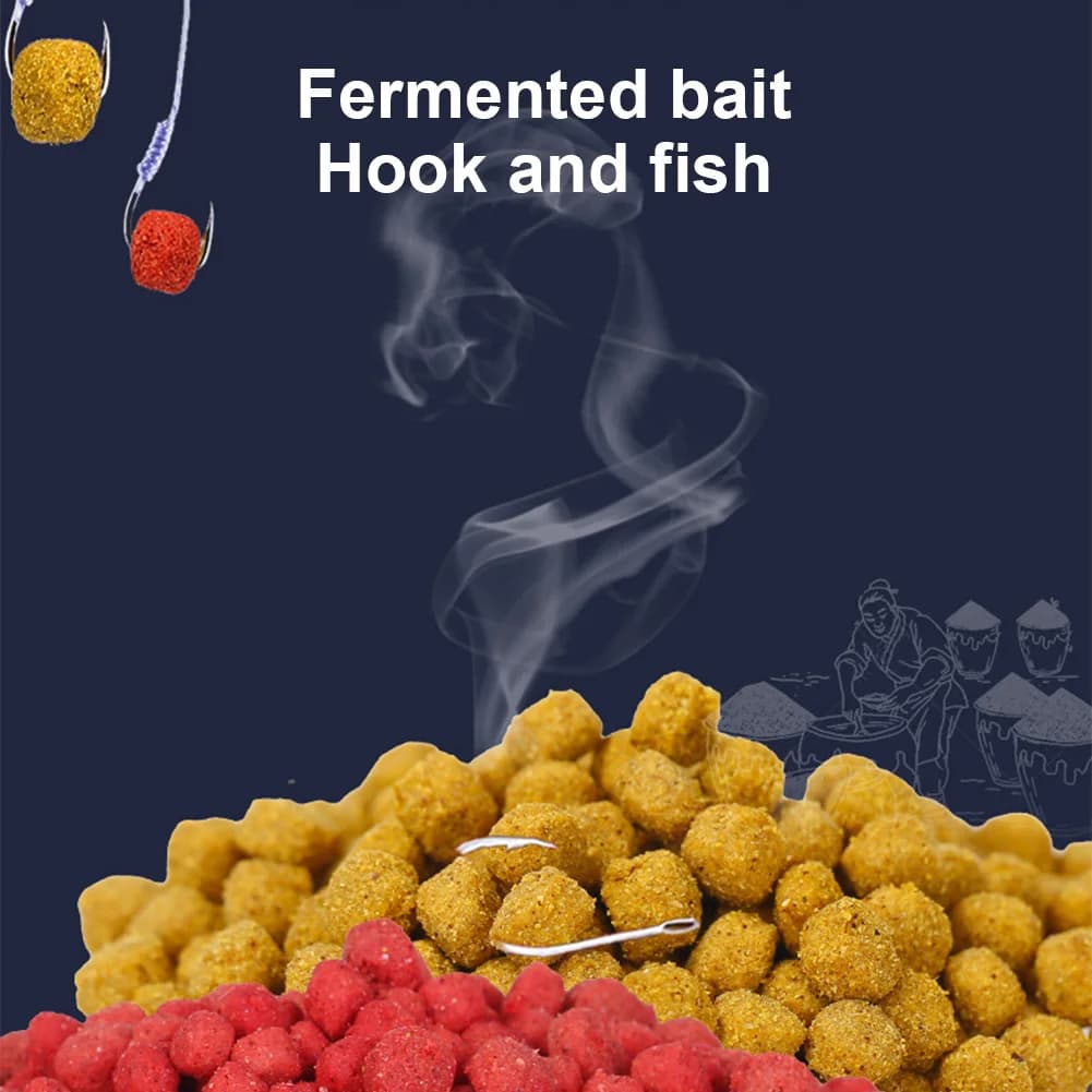 Appât granulé universel pour perche et silure - Pellets Hook Up avec odeur de ver rouge et poisson