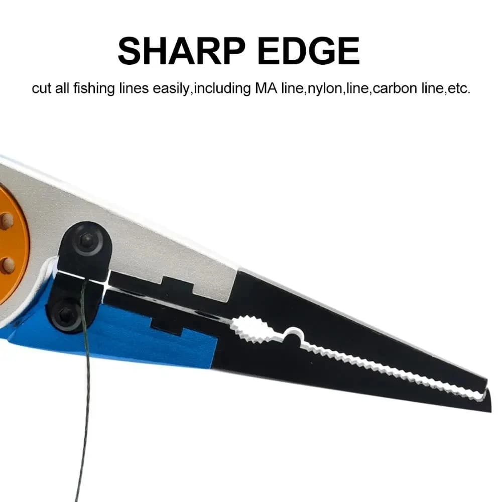 Pince multifonction pêche coupe-ligne dégorgeoir et coupe nœuds en alliage d'aluminium 150g 20cm