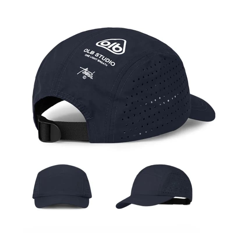 Casquette baseball visière courte séchage rapide mesh légère protection UV pêche randonnée