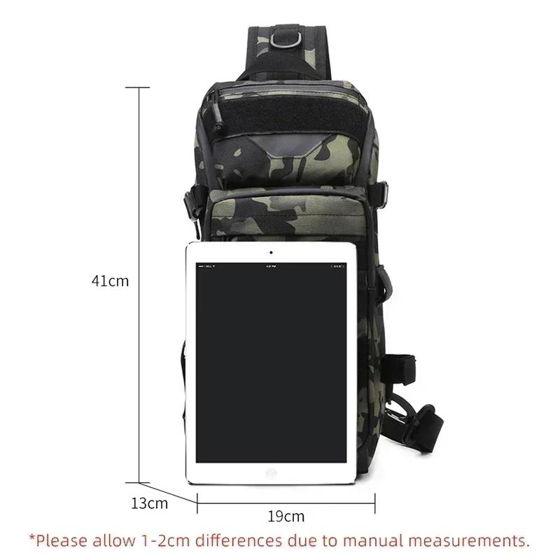 Sac à dos étanche pour pêche et sports outdoor - Sac bandoulière polyvalent randonnée vélo camping